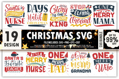 Christmas SVG Bundle / Funny Christmas SVG / Cut File / Cricut / Clip