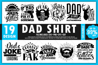 Dad Shirt SVG Bundle