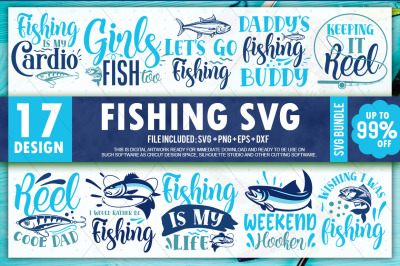 Fishing SVG Bundle&2C; fish svg&2C; bass svg&2C; fish hook svg&2C; lake svg