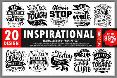 Inspirational SVG Bundle&2C; svg designs&2C; svg quotes&2C; svg sayings