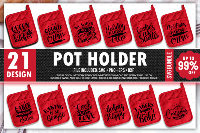 Pot holder SVG Bundle&2C; kitchen svg&2C; funny quotes svg&2C; svg designs