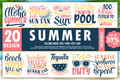 Summer SVG Bundle&2C; Summer Svg&2C; Beach Svg&2C; Summer Design for Shirts