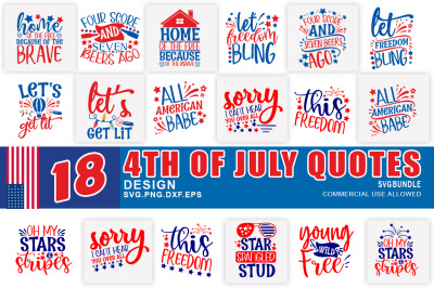 4th of July SVG Bundle, Patriotic SVG, America SVG, Digital Download