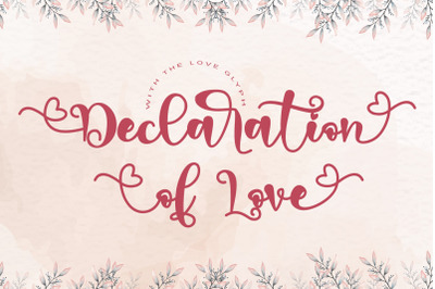 Declaration of love