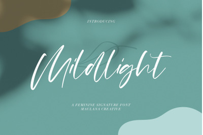 Mildlight Feminine Signature Font