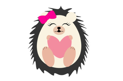 Hedgehog svg&2C;   hedgehog svg with bow&2C; Cute   hedgehog svg&2C;   hedgeho