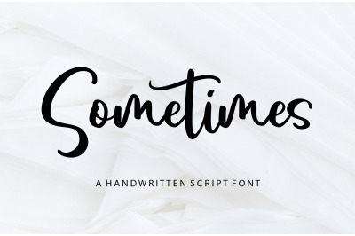 Sometimes | Handwritten