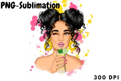 Brunette Girl | Sublimation Designs | Beautiful Woman