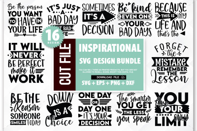 Inspirational quotes SVG Bundle, sayings svg