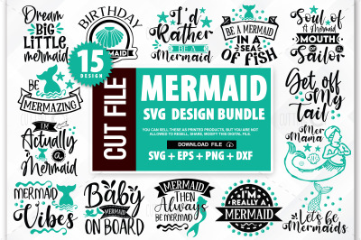 Mermaid quotes SVG bundle&2C; Mermaid png&2C; Mermaid dxf&2C; Mermaid ouline