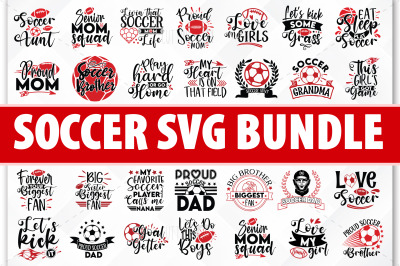 Soccer svg bundle, soccer quotes svg set, cut files for cricut