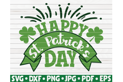 Happy St. Patrick&#039;s Day SVG | St. Patrick&#039;s Day