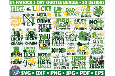 St. Patrick&#039;s Day SVG Bundle | 30 designs