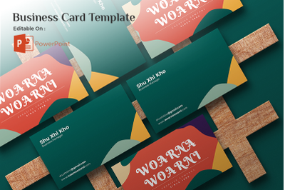 Business Card Powerpoint Template - Woarna Woarni