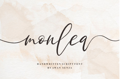 Monlea - Handwritting Font