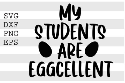 My students are eggcellent SVG