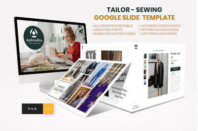 Tailor - Sewing Fashion Craft Google Slide Template
