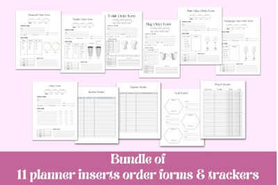 Order Forms and Trackers, Craft Shop Business Bundle