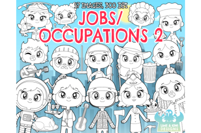 Jobs/Occupations 2 Digital Stamps - Lime and Kiwi Designs