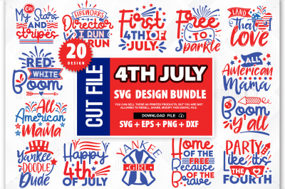4th of July SVG Bundle, July 4th SVG, Fourth of July svg, America svg
