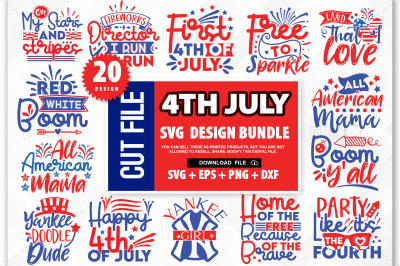 4th of July SVG Bundle&2C; July 4th SVG&2C; Fourth of July svg&2C; America svg