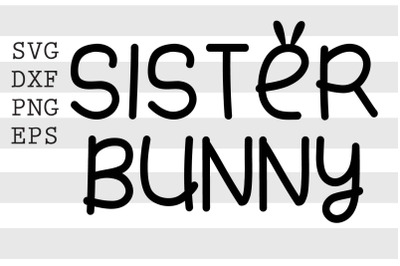 Sister bunny SVG