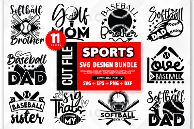 Sports SVG Bundle&2C; Png&2C; Dxf&2C; Eps&2C; Football Cut Files