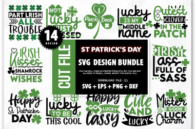 St Patrick&amp;amp;#039;s Day SVG Bundle, Lucky svg, Irish svg