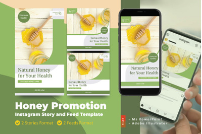 Honey Promotion Ramadan Instagram Story and Feed Template