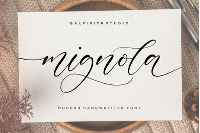 mignola Modern Handwritten Font
