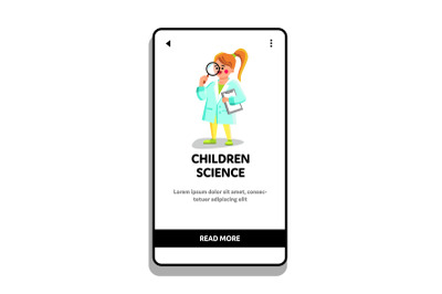 Children Science School Educational Lesson Vector