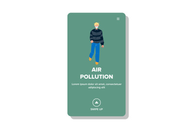 Air Pollution Urban Or Industrial Problem Vector