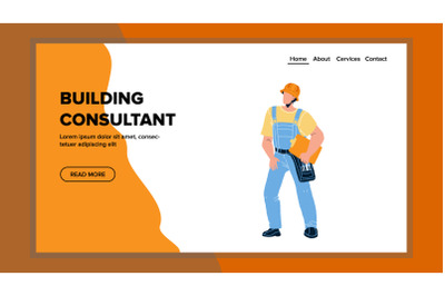 Building Consultant Holding Check List Vector