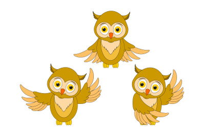 cute owl animal cartoon