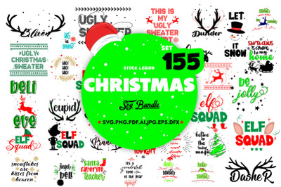 155 Christmas SVG Bundle