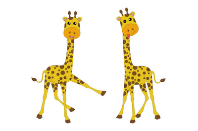 cute giraffe animal cartoon