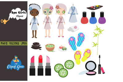 Spa clipart, Make up clipart, Beauty salon clipart, SVG