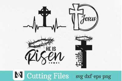 Easter Svg Bundle, Jesus Svg, Cross Svg, Christian Svg