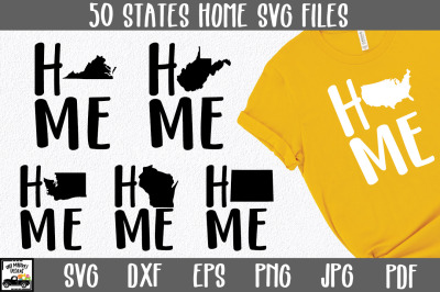 US States SVG Bundle - Home State SVG Files