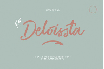 Deloissta Script Font