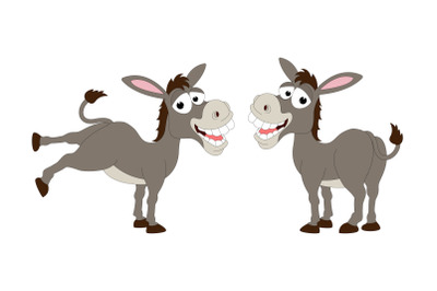 cute donkey animal cartoon