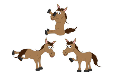 cute horse animal cartoon