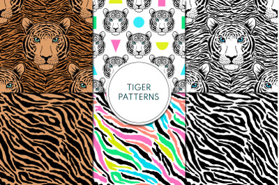 Tiger patterns.