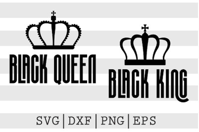 Black King Black Queen SVG