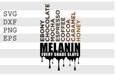 Melanin Ebony Chocolate Mocha Espresso Coffee.. SVG