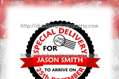 Santa Delivery cutting file, in Jpg Png Studio3 SVG EPS DXF
