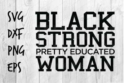 Black Strong Woman SVG