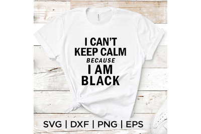 I am Black SVG