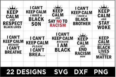 22 Black Matters Designs SVG