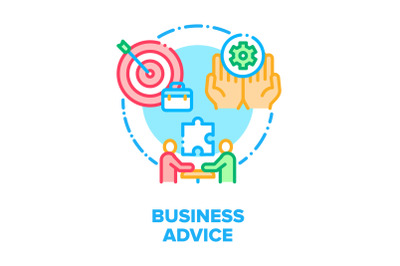 Business Advice Vector Concept Color Illustration